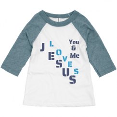 Toddler 3/4 Sleeve Raglan Tee