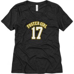 Ladies Relaxed Fit Super Soft Triblend V-Neck Tee