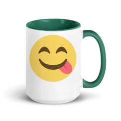 15oz Ceramic Mug with Color Inside