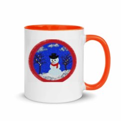 11oz Ceramic Mug with Color Inside