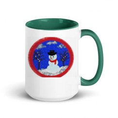 15oz Ceramic Mug with Color Inside