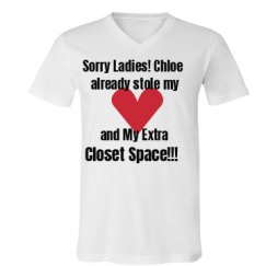 Unisex V-Neck Jersey Tee
