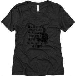 Ladies Relaxed Fit Super Soft Triblend V-Neck Tee