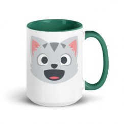 15oz Ceramic Mug with Color Inside