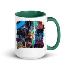15oz Ceramic Mug with Color Inside