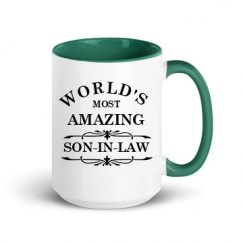 15oz Ceramic Mug with Color Inside