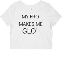 Ladies Slim Fit Crop Top Tee