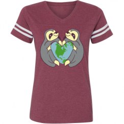 Ladies Relaxed Fit Vintage Sports Tee