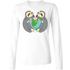 Ladies Relaxed Fit Basic Long Sleeve Tee