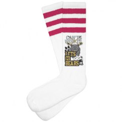 Unisex Striped Knee-High Socks