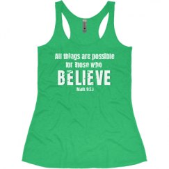 Ladies Slim Fit Super Soft Racerback Triblend Tank