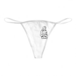 Basic White Thong Underwear