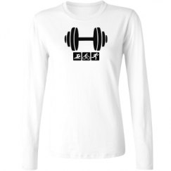 Ladies Relaxed Fit Basic Long Sleeve Tee