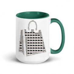 15oz Ceramic Mug with Color Inside