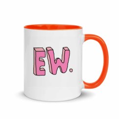 11oz Ceramic Mug with Color Inside