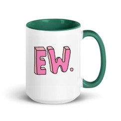 15oz Ceramic Mug with Color Inside