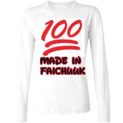 Ladies Relaxed Fit Basic Long Sleeve Tee