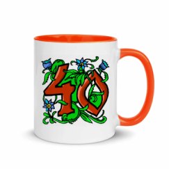 11oz Ceramic Mug with Color Inside