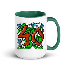 15oz Ceramic Mug with Color Inside