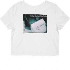 Ladies Slim Fit Crop Top Tee