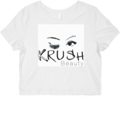 Ladies Slim Fit Crop Top Tee