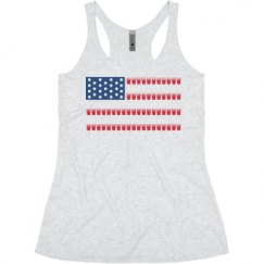 Ladies Slim Fit Super Soft Racerback Triblend Tank