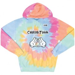 Unisex Tie-Dye Fleece Hoodie