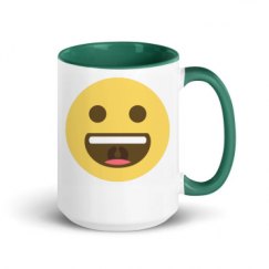 15oz Ceramic Mug with Color Inside