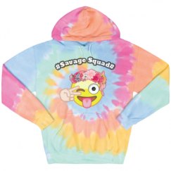 Unisex Tie-Dye Fleece Hoodie