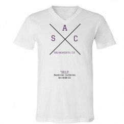 Unisex V-Neck Jersey Tee