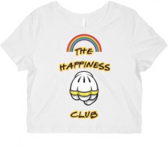 Ladies Slim Fit Crop Top Tee