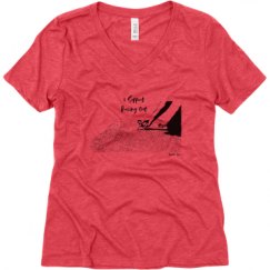 Ladies Relaxed Fit Super Soft Triblend V-Neck Tee