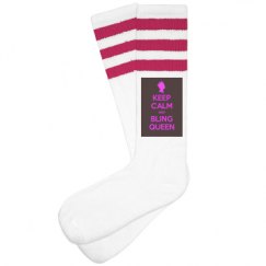 Unisex Striped Knee-High Socks