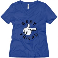 Ladies Relaxed Fit V-Neck Tee