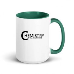 15oz Ceramic Mug with Color Inside