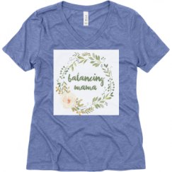 Ladies Relaxed Fit Super Soft Triblend V-Neck Tee