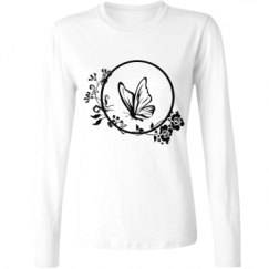 Ladies Relaxed Fit Basic Long Sleeve Tee