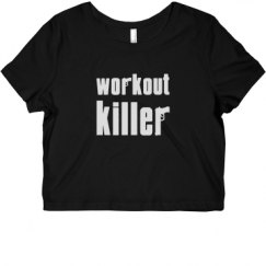 Ladies Slim Fit Crop Top Tee