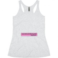Ladies Slim Fit Super Soft Racerback Triblend Tank