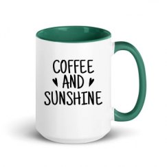 15oz Ceramic Mug with Color Inside