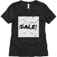 Ladies Relaxed Fit Super Soft Triblend V-Neck Tee