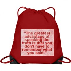 Port & Company Drawstring Cinch Bag