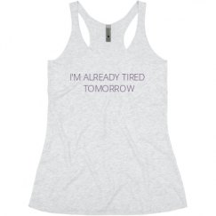 Ladies Slim Fit Super Soft Racerback Triblend Tank