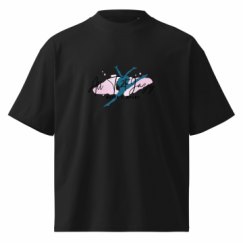 Unisex Organic Oversized High Neck T-Shirt