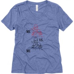 Ladies Relaxed Fit Super Soft Triblend V-Neck Tee