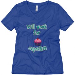 Ladies Relaxed Fit V-Neck Tee