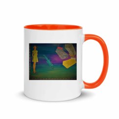 11oz Ceramic Mug with Color Inside