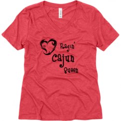 Ladies Relaxed Fit Super Soft Triblend V-Neck Tee