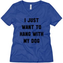 Ladies Relaxed Fit V-Neck Tee