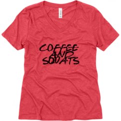 Ladies Relaxed Fit Super Soft Triblend V-Neck Tee